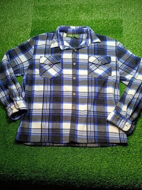 Stillwater Supply Co. Blue Plaid Top - Women's Large